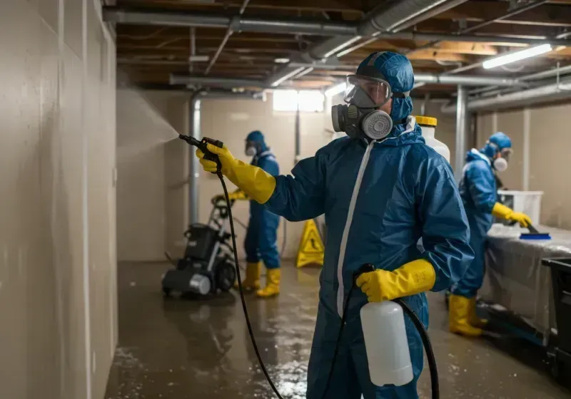 Basement Sanitization and Antimicrobial Treatment process in Cameron County, TX